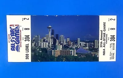 1987 NBA All-Star Game Full Ticket - Michael Jordan Chicago Bulls / Supersonics • $26