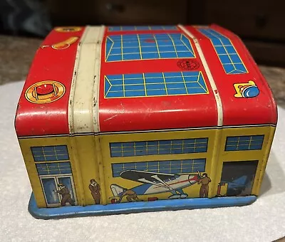 Vintage Marx Playset Tin Airplane Hangar • $7.89