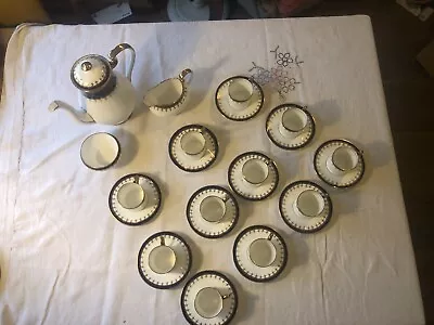 £45 • Buy Aynsley Bone China Coffee Set X 11 Plus 1 Spare Saucer