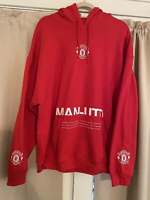 Manchester United UTD XL Hoodie Sweatshirt NEW Soccer Football 1/4 Gildan • $59.99