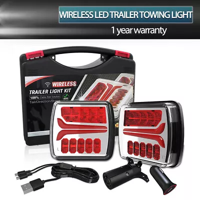 2PCS Magnetic Wireless LED Trailer Towing Light Board Tail Brake Stop Light Lamp • $119.99