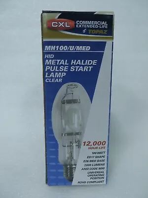 100 Watt Metal Halide Pulse Start Bulb Lamp Cxl Mh100/u/med  • $14.20