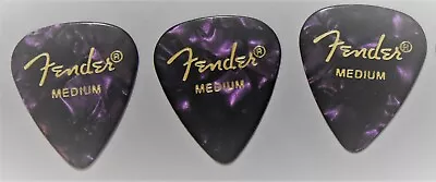 3  X  Fender Guitar Picks Purple 351  Thin Medium  Heavy • $4.80