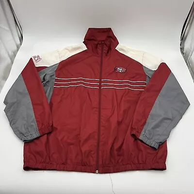 Rare Vintage 90s Y2K Men's Sport Illustrated San Francisco 49ers Red Jacket XL • $19.99