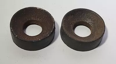 PAIR 1920's Cast Iron Ford Model A Headlight Conical Washer Original Vtg Mount • $49