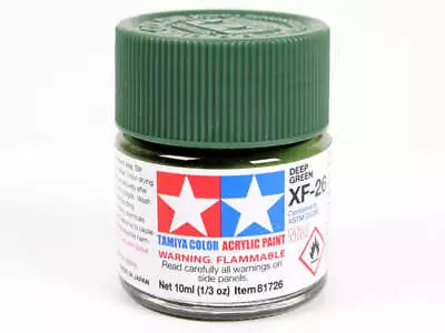 Tamiya XF-26 Deep Green Mini Acrylic Paint - 10ml 81726 • £2.31