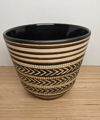 $28.15 • Buy Dümler & Breiden 6  Sgraffito Planter Pot West German Pottery Vintage