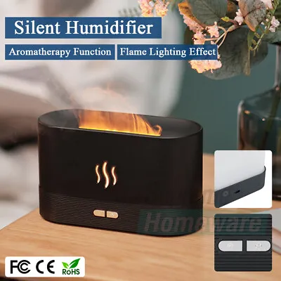 $29.90 • Buy LED Flame Light Aromatherapy Diffuser Essential Oil Ultrasonic Air Humidifier