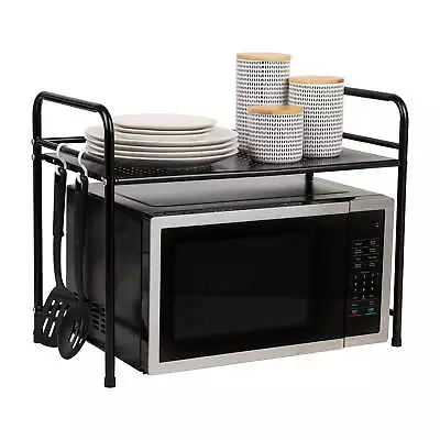 Kitchen Storage Microwave Stand Shelf Organizer Rack Shelf Kitchen Metal • $22.13