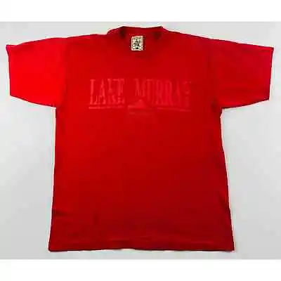 Vintage Red Lake Murray Alore Tag T-Shirt USA Made Mens Size Large • $15