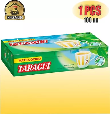 YERBA MATE TEA BAGS - TARAGUI -Mate Cocido En Saquitos 1 BOX - 100 UNITS • £28.29