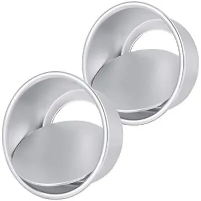 2 Pack 6 Inch Cake Tin Round Deep Baking Tin With Loose Base Small Round Cake • £9.87