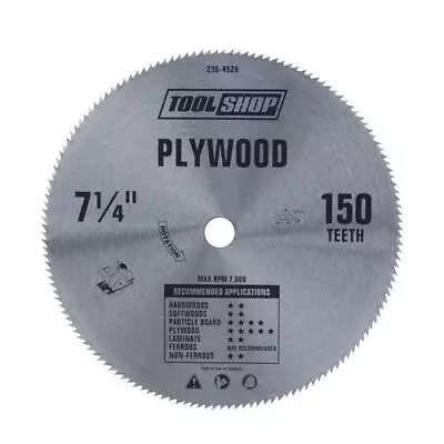 7-1/4  X 150-Tooth Plywood Circular Saw Blade With A 5/8  Arbor And A Thin-kerf • $14.42