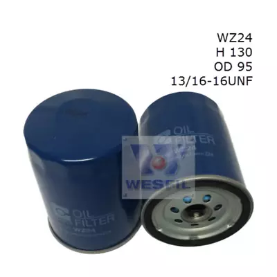 WZ24 - WESFIL OIL FILTER Z24 Fits HOLDEN/CHEV • $17.48