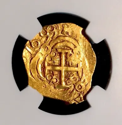 Colombia 1699  Dated!  2 Escudos  1715 Fleet  Ngc 63 Gold Cob Doubloon Treasure • $35000