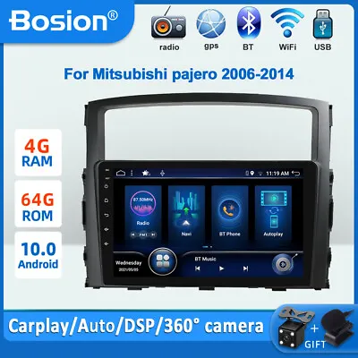 $257.99 • Buy Android Car Stereo Radio GPS Navi Player For Mitsubishi Pajero 2006-2014 4+64GB