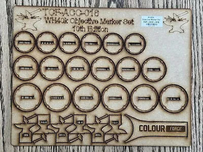 The Colour Forge - WH40k Objective Marker Set – 10th Edition - Warhammer 40k • £9.99