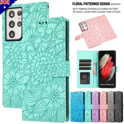 For Samsung Galaxy S23 S22 S21 S20 Ultra S10 Plus Case Leather Wallet Flip Cover • $13.99