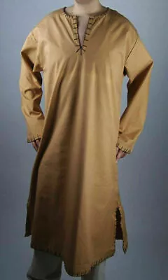 New Medieval Renaissance Viking Camel Color Reenactment Tunic For Armor Theater • $45.34