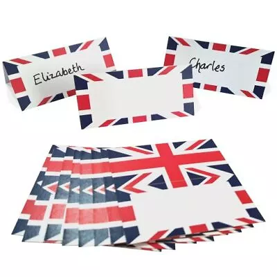 Union Jack Table Place Name Cards. Patriotic Street Party Celebrations • £4.10