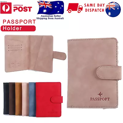 $9.97 • Buy Travel ID Card Wallet Passport Holder Cover RFID Blocking PU Leather Case SIM