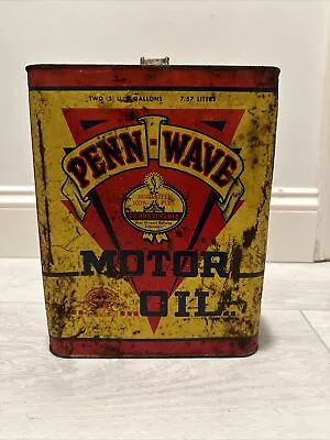 Vintage Penn Wave Motor Oil Can 2 Gallon • $99