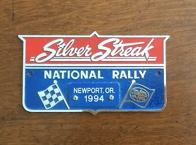 Vintage 1994 Newport OR Silver Streak Travel Trailer National Rally Badge Plaque • $59.50