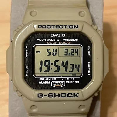 Casio G-Shock GW-M5610SD-8 Desert Sand Tan Tough Solar Atomic Digital Watch 5610 • $109.99