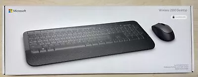 Microsoft M7J-00001 Keyboard & Mouse Wireless 2000 Desktop USB 1477 1416 1423 • $54.95