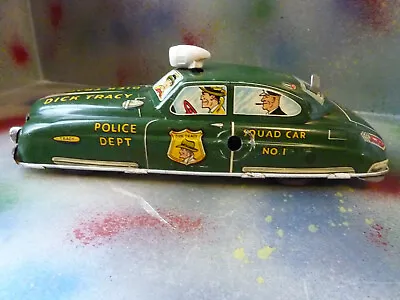 Vintage 1960's Marx Dick Tracy Tin Litho Squad Car • $74.99