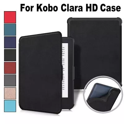 PU Leather Smart Folio Cover Protective Shell For KoBo Clara HD 2018 • $17.51
