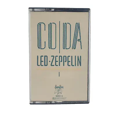 Coda - LED ZEPPELIN Cassette Tape Paper Label US Early Release • $29.95