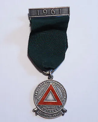 £6.95 • Buy 1961 Safe Driving Award Medal 5 Years John Pinches