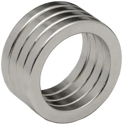 4 Neodymium Magnets 1 X 3/4 X 1/8 Inch Ring N48 • $11.99
