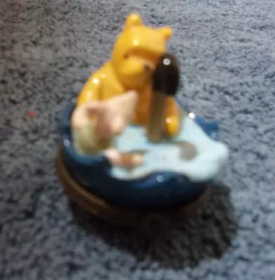 Midwest Cannon Falls Disney Winnie The Pooh Piglet Hinged Ceramic Trinket Box • $28.99