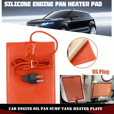 120W Car Engine Oil Pan Sump Tank Heater Plate US Plug Silicone Pot Heating Pad • $15.19