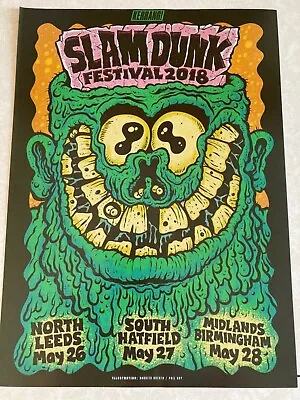 £4.99 • Buy Slamdunk Festival 2018 Art Print A4 Poster - Kerrang! 