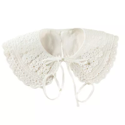 Detachable Fake Collar Blouse Dickey Collar Embroidery Lace Floral Collar • £7.95