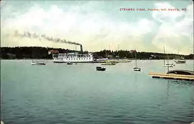 NORTH HAVEN ME Steamer Steamship Vinalhaven C1910 Postcard • $5.80