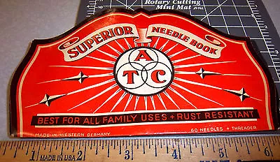Vintage Superior ATC Sewing Needle Book Great Graphics & Colors New Set • $9.99