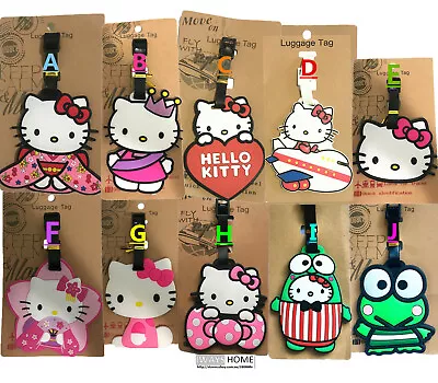 Hello Kitty Travel Luggage Tag School Bag Silicone Cartoon Kids Name Tag BabyNEW • $8.95