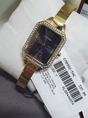 Citizen Women's Silhouette Crystal Eco-Drive  Stainless Steel EM0982-54E $325 • $50