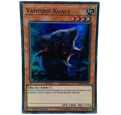 YUGIOH Vampiric Koala DASA-EN048 Super Rare Card 1st Edition NM-MINT • £0.99