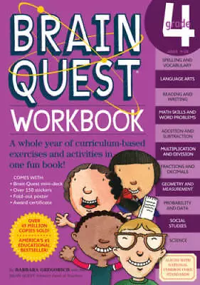 Brain Quest Workbook: Grade 4 - Paperback By Gregorich Barbara - GOOD • $3.98