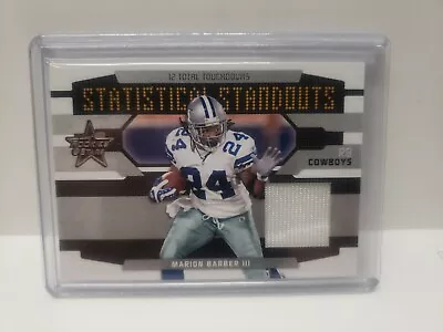 2008 Rookies & Stars Marion Barber Iii Statistical Standout Patch Auto #/250 • $28.50