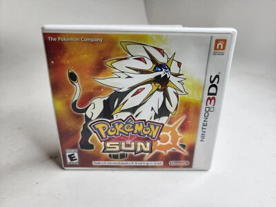$9 • Buy Pokémon Sun (Nintendo 3DS, 2016) NO GAME NO MANUAL *Minor Tear On Artwork*