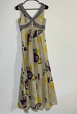 Anthropologie Moulinette Soeurs Dress Womens Size 0 Botanical Crossways Floral • $29.95