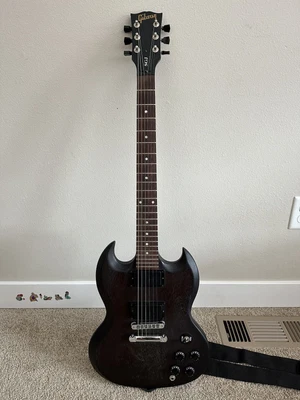$749 • Buy 2013 Gibson SGJ Electric Guitar Brown/Chocolate - USED With Gig Bag Made In USA