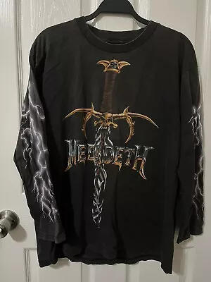 Vintage Megadeth Countdown To Extinction Long Sleeve Shirt 1992 • $250