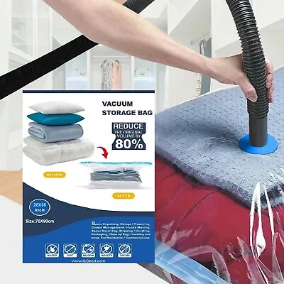 $23.90 • Buy 13 PACK : 9 Large XL Vacuum Seal Space Saver Storage Bags + Bonus 4 Travel Bags